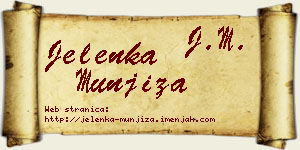 Jelenka Munjiza vizit kartica